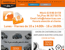 Tablet Screenshot of chatarricas.com